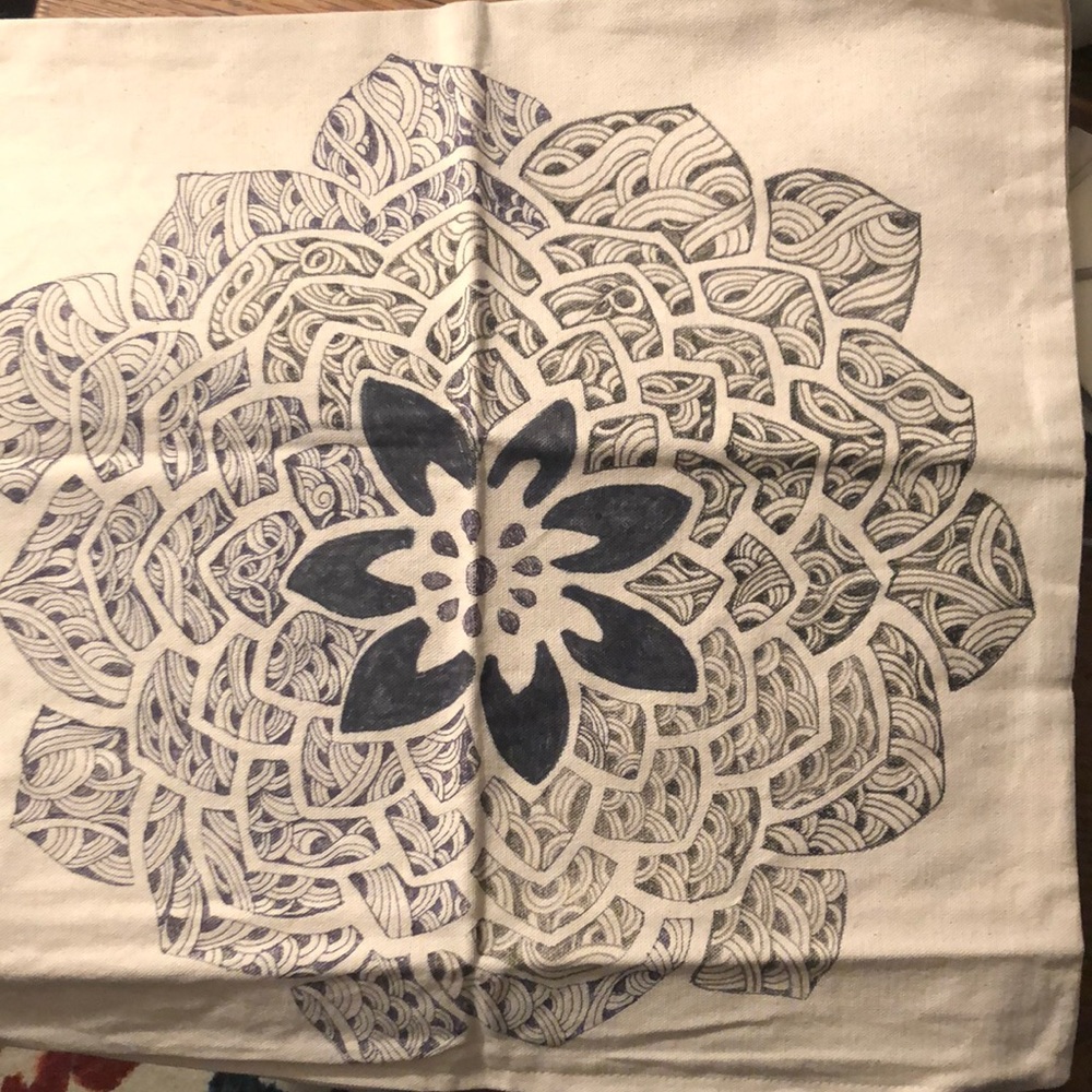 Original Handmade Throw Pillowcase.